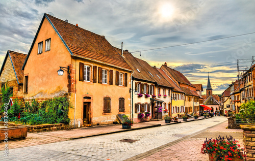 Traditional houses in la Petite-Pierre town - Alsace, Bas-Rhin, France