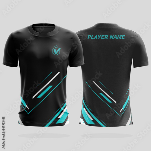 Specification Soccer Sport mockup , Esports Gaming T Shirt Jersey template