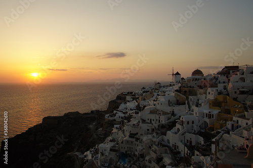 One of the most beautiful sunset view of the world, Santorini, Greece, Europe
