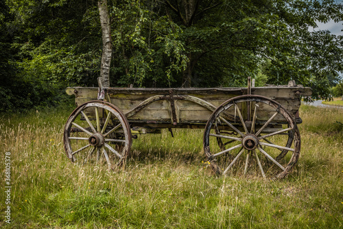 old wagon wheel