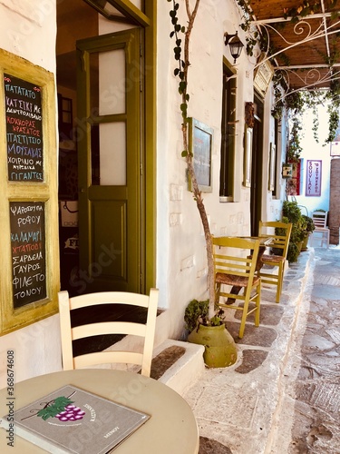 Street in greek island, Amorgos