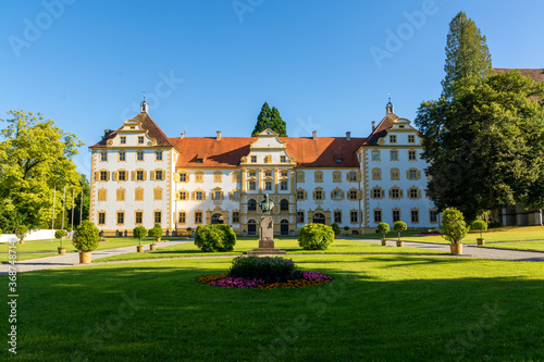 Salem, Germany - June 30, 2020 Salem Castle at sunset