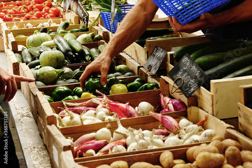 Manger sain, des légumes bio dans les marchés français