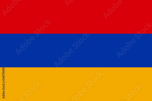 National flag of the Armenia. The main symbol of an independent country. An attribute of the large size of a democratic state illustration.