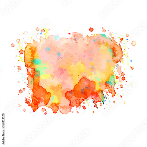splash of paint abstract watercolor background.vector illustration