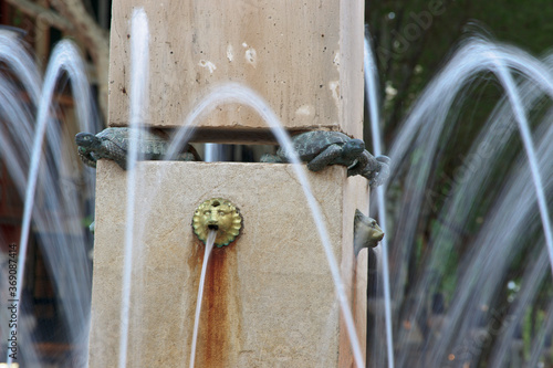 Fuente de La Princesa, año 1834,(Fuente de las Tortugas),Plaza Rei Joan Carles I. Palma.Mallorca.Islas Baleares. Spain.