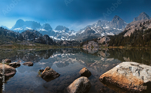 Ansel Adams Wilderness in the moonlight (Ediza Lake)