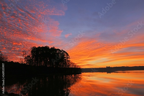 Sunrise at Lake Crabtree County Park, Morrisville, nc