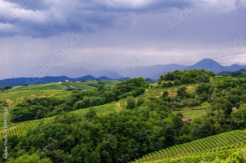 temporale in collina