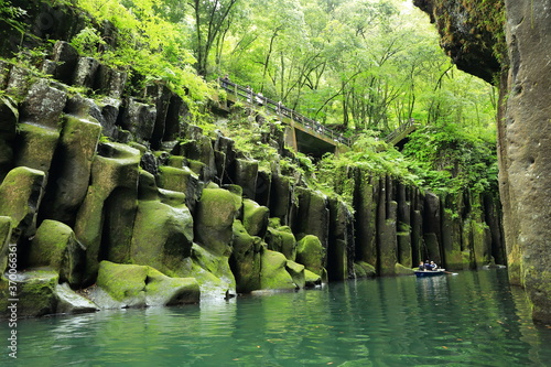 高千穂峡の柱状節理