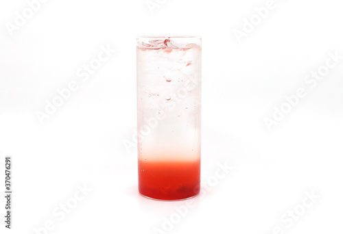 glass of strawberry ade