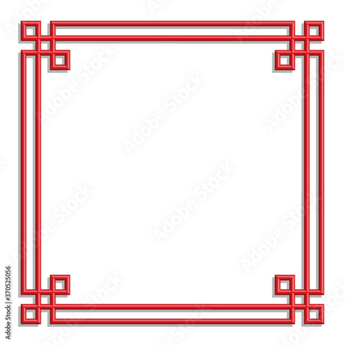 3D chinese border frame 43