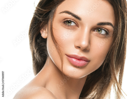 Natural fresh clean skin woman beauty