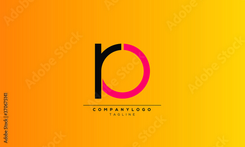 RO OR Abstract initial monogram letter alphabet logo design