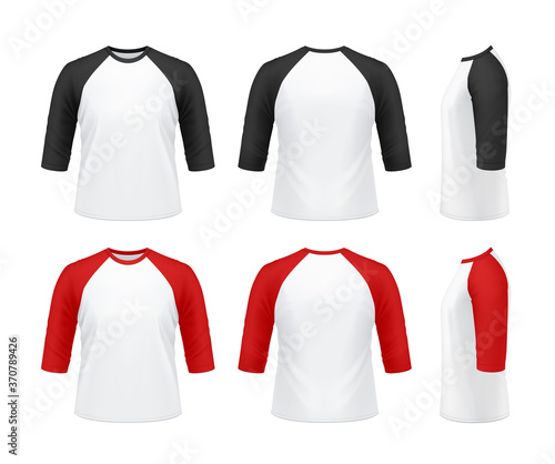 Men's 3/4 sleeve raglan t-shirt