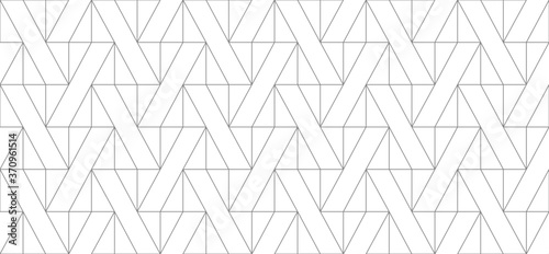 Seamless thin linear pattern with triangles. Abstract geometric low poly background. Stylish fractal texture.