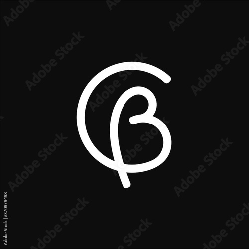 Letter CB logo design vector image , letter cb logo icon , cb letter logo 