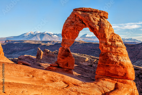 Delicate Arch at Arches National Park in Utah USA