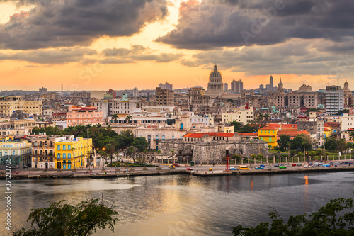 Havana, Cuba Town Skyline