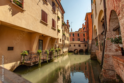 Buranelli canal view in Treviso in Italy