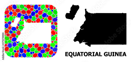 Mosaic Hole and Solid Map of Equatorial Guinea