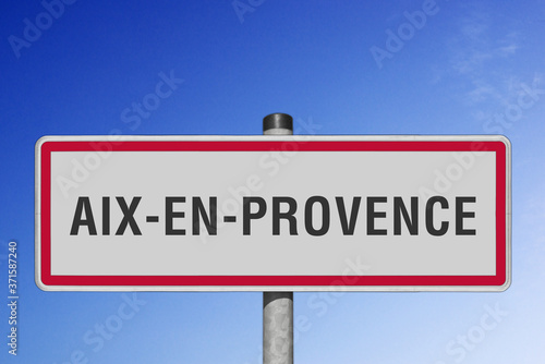 Aix-en-Provence, panneau, (symbolique)