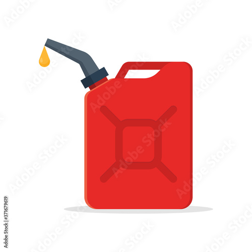 Canister of gasoline with a drop fuel.