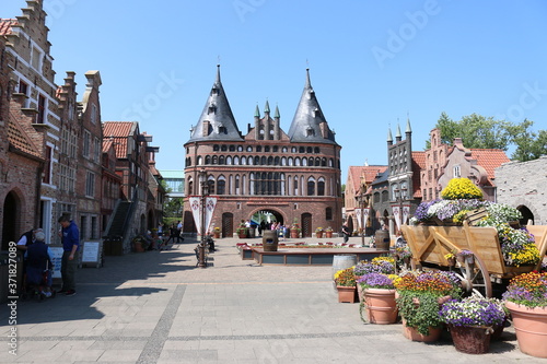 Holstentor Nachbildung im Hansa Park