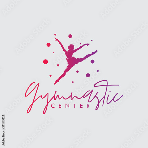 Artistic rhythmic gymnastic center logo