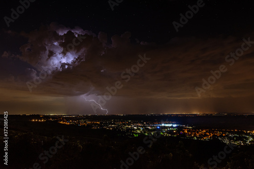 Gewitter über dem Rhein-Main-Gebiet