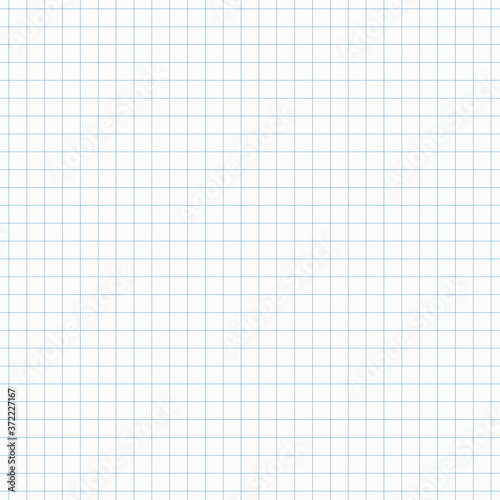 simple blue grid seamless pattern, page with a continuous square grid, quadrille , quad paper for background, banner, label, card, cover, texture in education theme etc. vector design.