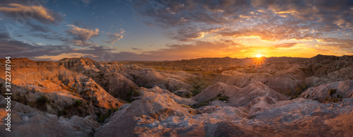 South Dakota Sunset Panorama