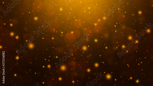 Golden and brown abstract gradient bokeh background