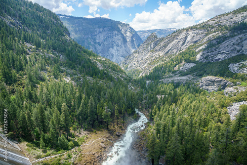 nevada falls in yosemite national park, california, usa