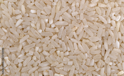 Close view of enriched long grain rice