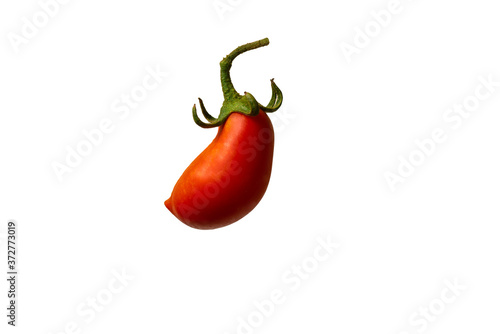 Isolated fresh tomato on white background