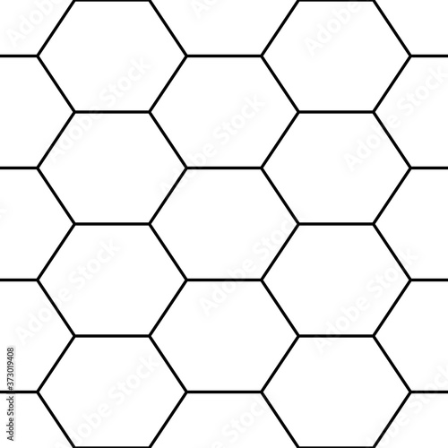 Hexagons. Honeycomb. Mosaic. Grid background. Ancient ethnic motif. Geometric grate wallpaper. Parquet backdrop. Digital paper, web design, textile print. Seamless ornament pattern. Abstract art image