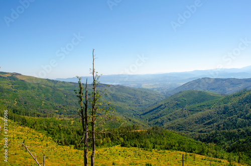 Widok ze Skrzycznego, dron, lustrzanka