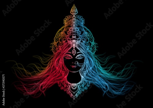 Devi Durga digital art Maa Durga artwork Navratri special 