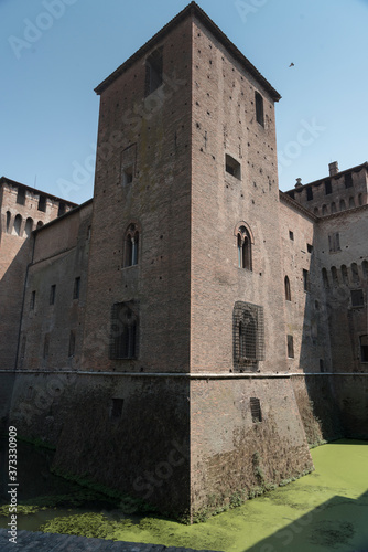 Mantua city of the Gonzaga, historical beauty of Italy. Views, glimpses, stretches of summer.