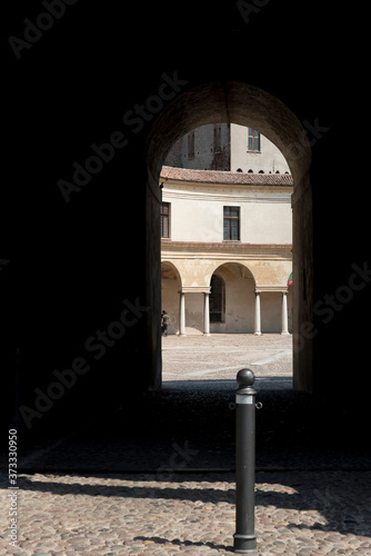 Mantua city of the Gonzaga, historical beauty of Italy. Views, glimpses, stretches of summer.