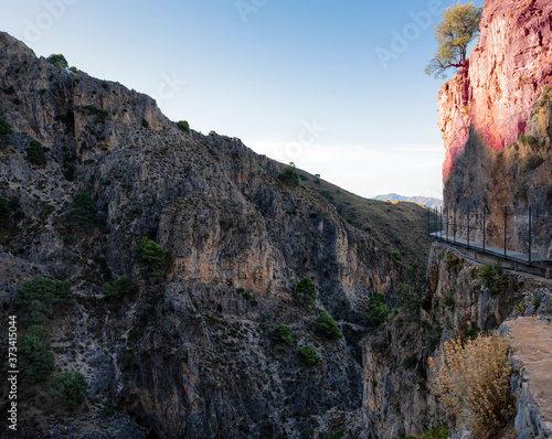 sendero el Saltillo malaga, canillas de aceituno, sebdero malaga, montañas, puente colgante, senda de malaga, barranco, cerro, 