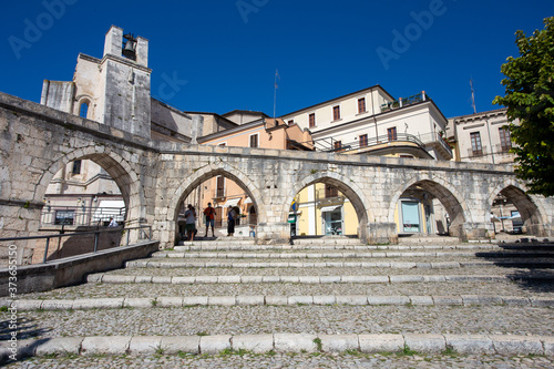 sulmona medieval city historic center italy