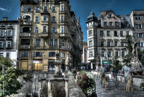 Panorama of Klodzko downtown, Lower Silesia, Poland. HDR