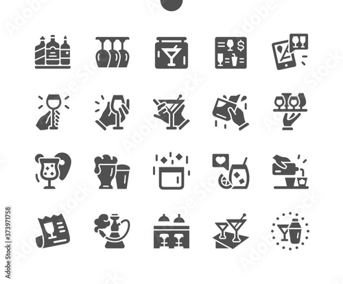 Bar Well-crafted Pixel Perfect Vector Solid Icons 30 2x Grid for Web Graphics and Apps. Simple Minimal Pictogram