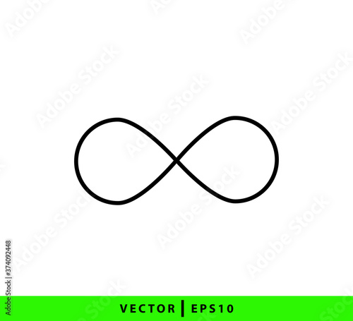 Infinity icon design template illustration