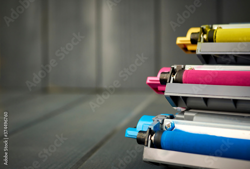Color toner cartridges for color laser printer