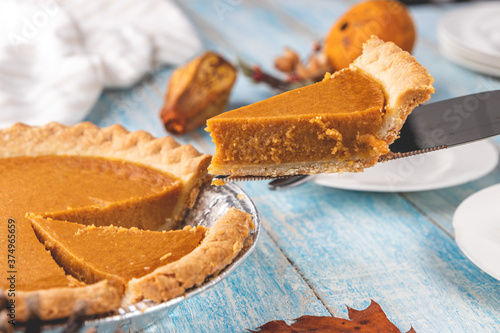 Serving up a fresh slice of pumpkin pie