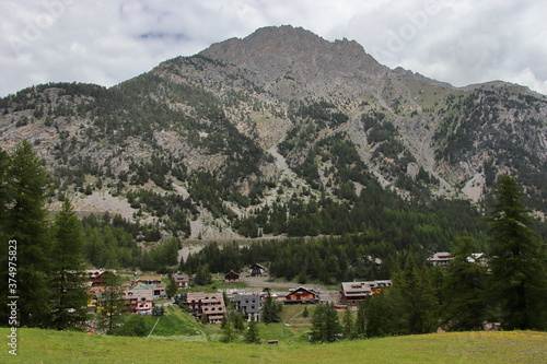 Views of the Alps in the ski resort of Claviere.