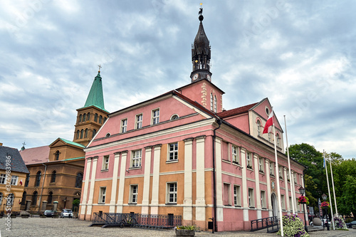 historic, classicist town hall in Miedzyrzecz